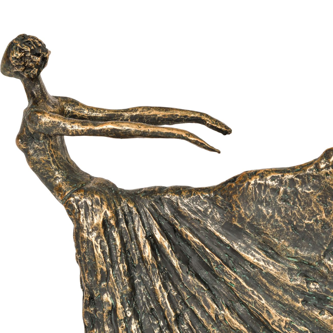 Antique Bronze Lady Dancer Sculpture - CLEARANCE